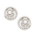 Boucles d&#39;oreille en forme de spirale Silver Stud Earrings avec Qaulity CZ